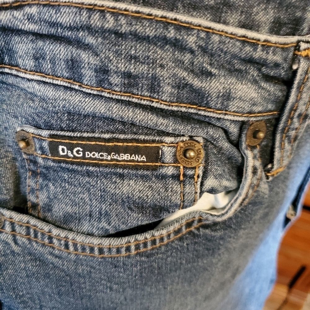 Dolce and Gabbana Dark Wash Denim Jeans Size 10 - Picture 4 of 11